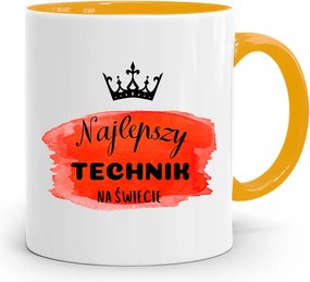 Technikus Bögre Sárga Ajándék fényképes nyomtatással