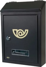 Postaláda fém 30x21cm Mini fekete