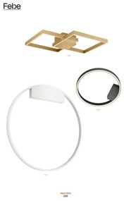 Redo 01-2835 - LED Dimmelhető fali lámpa FEBE LED/24W/230V arany