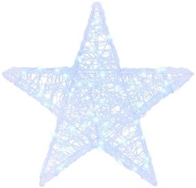3D Csillag 50 LED-del Hideg feher 55 x 53.5 x 10 cm Akril