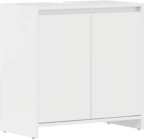 vidaXL magasfényű fehér szerelt fa fürdőszobaszekrény 60 x 33 x 61 cm