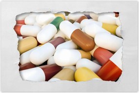 Poszterek 120x80 Egy halom orvosi tabletta