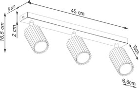 BRILAGI - LED spotlámpa CRESTO 3xGU10/10W/230V barna
