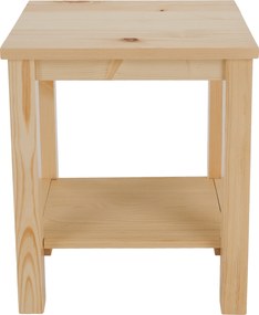 Éjjeliszekrény, masszív/természetes, FOSIL