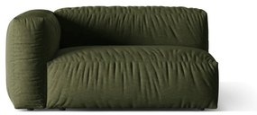 Zöld kanapé modul (bal oldali) Martina – Micadoni Home