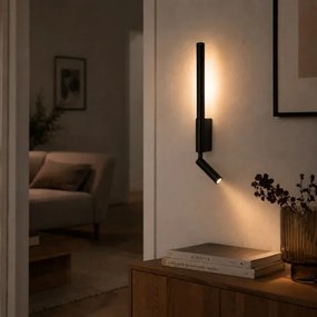 Brilagi - VIXON LED fali spotlámpa LED/3W/230V + LED/5W fekete CRI 90