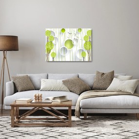 Az absztrakció képe a fákkal (üvegen) (70x50 cm)