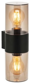 AZZARDO 5864 HAGER Modern Kültéri Fali Lámpa Fekete E27 IP54