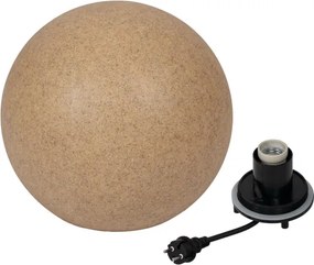 Kanlux 45937 - Kültéri lámpa STONO 1xE27/20W/230V átm. 50 cm IP65 bézs