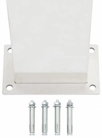 rozsdamentes acél kerti zuhanycsaptelep 110 cm
