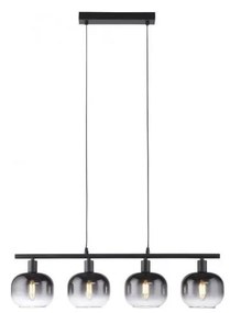 JUST LIGHT. 15421-18 - Csillár zsinóron ZEA 4xE14/25W/230V fekete