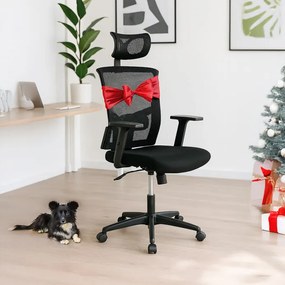 Fekete Hálós Irodai Szék, Hinta Mechanikával. KA-B1013 BK