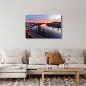 Az éjszakai Prága képe (90x60 cm)