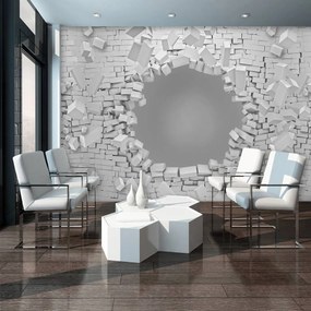 Fotótapéta - 3D-s robbanás egy téglafal (152,5x104 cm)