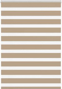 vidaXL zebrafüggönnyel homokbarna szövetszélesség 105,9 cm poliészter