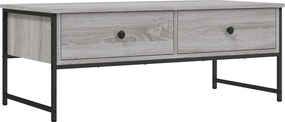 vidaXL szürke sonoma színű szerelt fa dohányzóasztal 101x49x39,5 cm