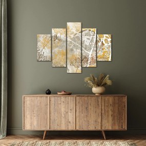 Kép - Vintage fal virágokkal (150x105 cm)