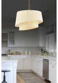 Csillár kábellel BARETTE 1xE27/60W/230V krémszínű