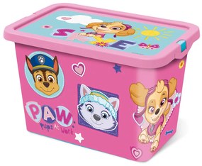 Mancs Őrjárat Girl Pinky műanyag tároló doboz 7 L