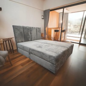 Kényelmes Kontinentális Hálószoba Ágy 140x200 Kordbársony Franciaágy