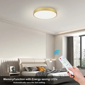 Brilagi - LED dimmelhető medencelámpa POOL LED/60W/230V 3000-6000K átm. 60 cm arany + távirányító