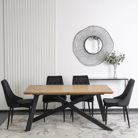 HAMILTON asztal 160-200 cm Arany tölgy