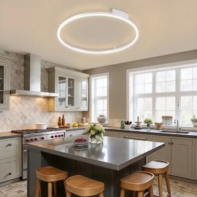 Brilagi - LED dimmelhető lámpatest PORTOFINO LED/60W/230V Ø 80 cm ezüst +távirányító