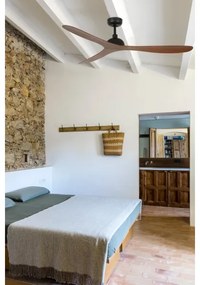 FARO 33447WT - Mennyezeti ventilátor GOTLAND L barna/fekete átm. 132 cm WT + távirányító