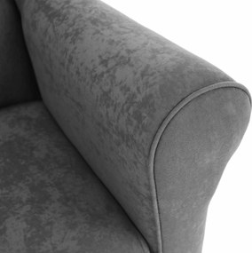 Füles fotel, szürke, CHARLOT