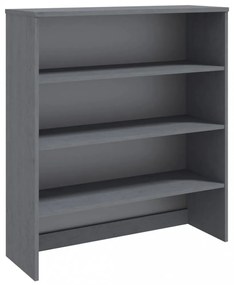 HAMAR sötétszürke tömör fenyőfa felső szekrény 90 x 30 x 100 cm