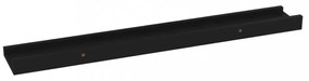 4 db fekete fali polc 60 x 9 x 3 cm