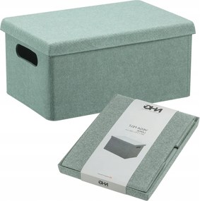Tároló Doboz Összecsukható Tároló Doboz Fedővel Zöld 18x27x13cm