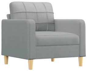 világosszürke szövet kanapéfotel 60 cm