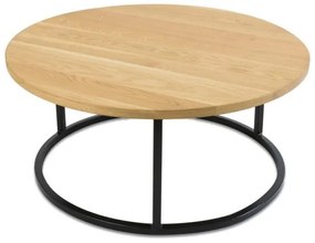 KÉSZLET 2x Kávésasztal OAKLOFT 38x90 cm fekete/tölgy