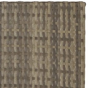 szürke összecsukható polyrattan asztal 45x35x32 cm