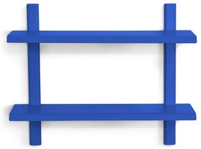 Kék többszintes fém fali polc 60 cm Hola – Spinder Design