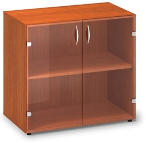ProOffice alacsony üvegszekrény 80 x 45,8 x 74,2 cm, cseresznye