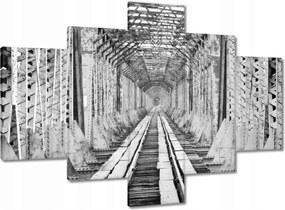 Vászonkép 100x70 Vasúti híd Vasút