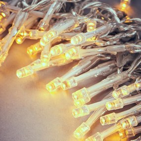 10 LIGHTS LED égősor USB csatlakozóval, átlátszó 10 égővel