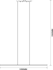 Zuma Line MS903-BK - LED csillár kábellel ESERO LED/20W/230V fekete
