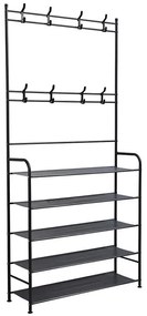 Előszobafal ruhaállvány LRA-02 fekete