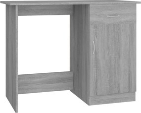 vidaXL szürke sonoma színű szerelt fa íróasztal 100 x 50 x 76 cm