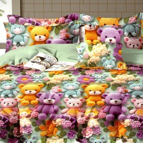 Gyerek ágyneműhuzat NINO BEARS 100x140 cm