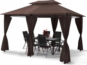 Minzo Kerti Pavilon Barna Led Világítással