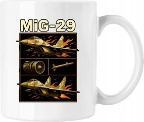 Bögre MiG-29 szovjet vadászgép fehér 330ml