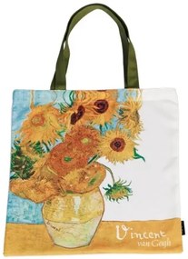 Textil bevásárlótáska 38x40cm,Van Gogh:Napraforgók