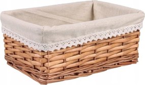 Fonott Kosár Fiók Anyaggal 30x20x13 cm