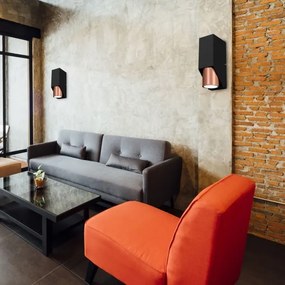 Fali lámpa WALL 1xGU10/8W/230V fekete/réz