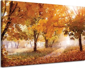 Vászonkép Olajfestmény Ősz Erdő 120x80 cm Ideális ajándék