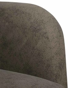 sötétszürke műbőr Loveseat kanapé 110 cm